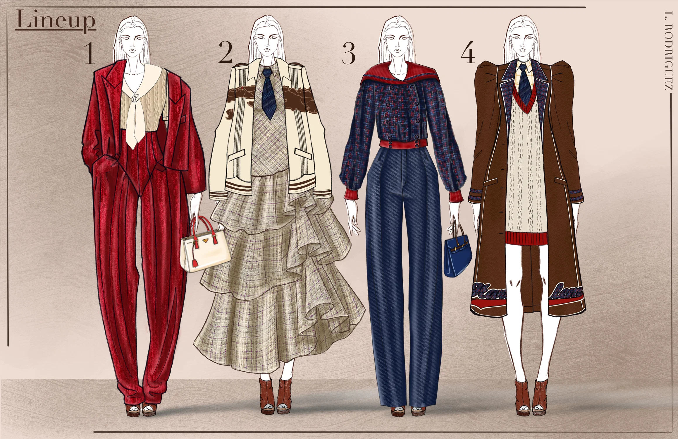 Together in Step lineup page:  4 looks that celebrate American fashion culture and the culture of the people who call America home.