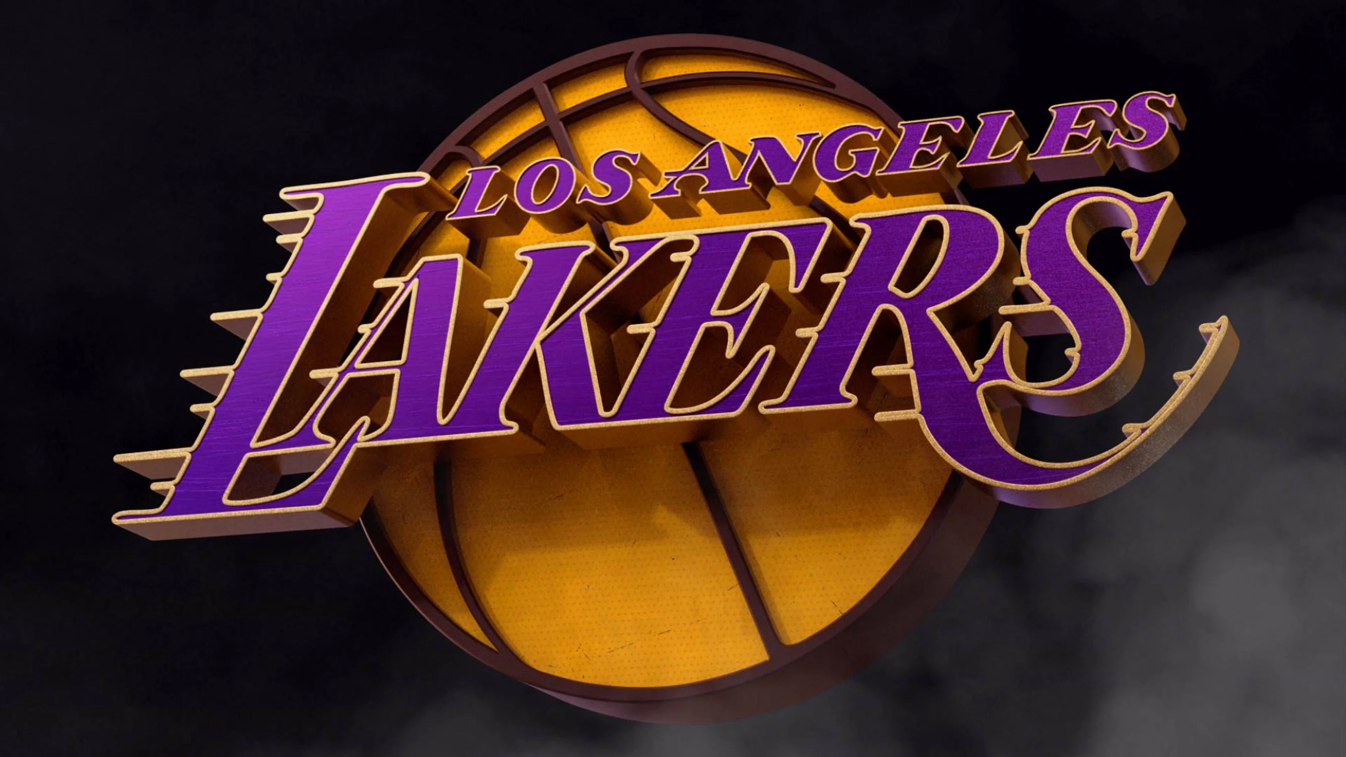 Lakers 3D Model composited on top of smoke