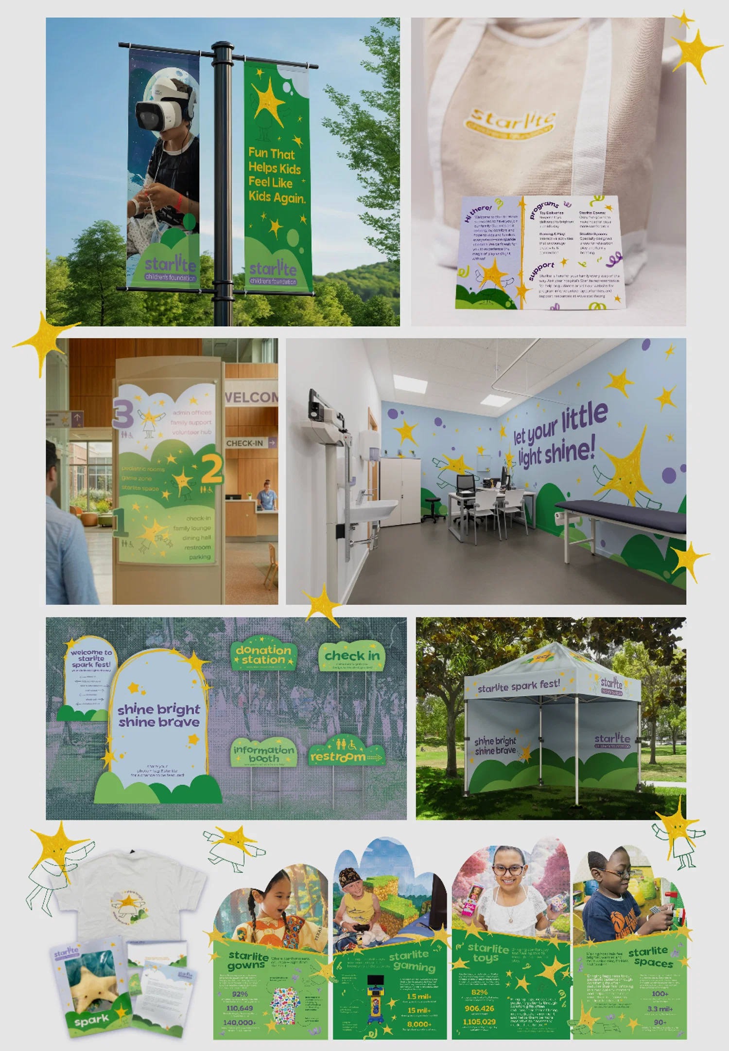 Rebrand for Starlite (officially spelled Starlight) Children's Foundation