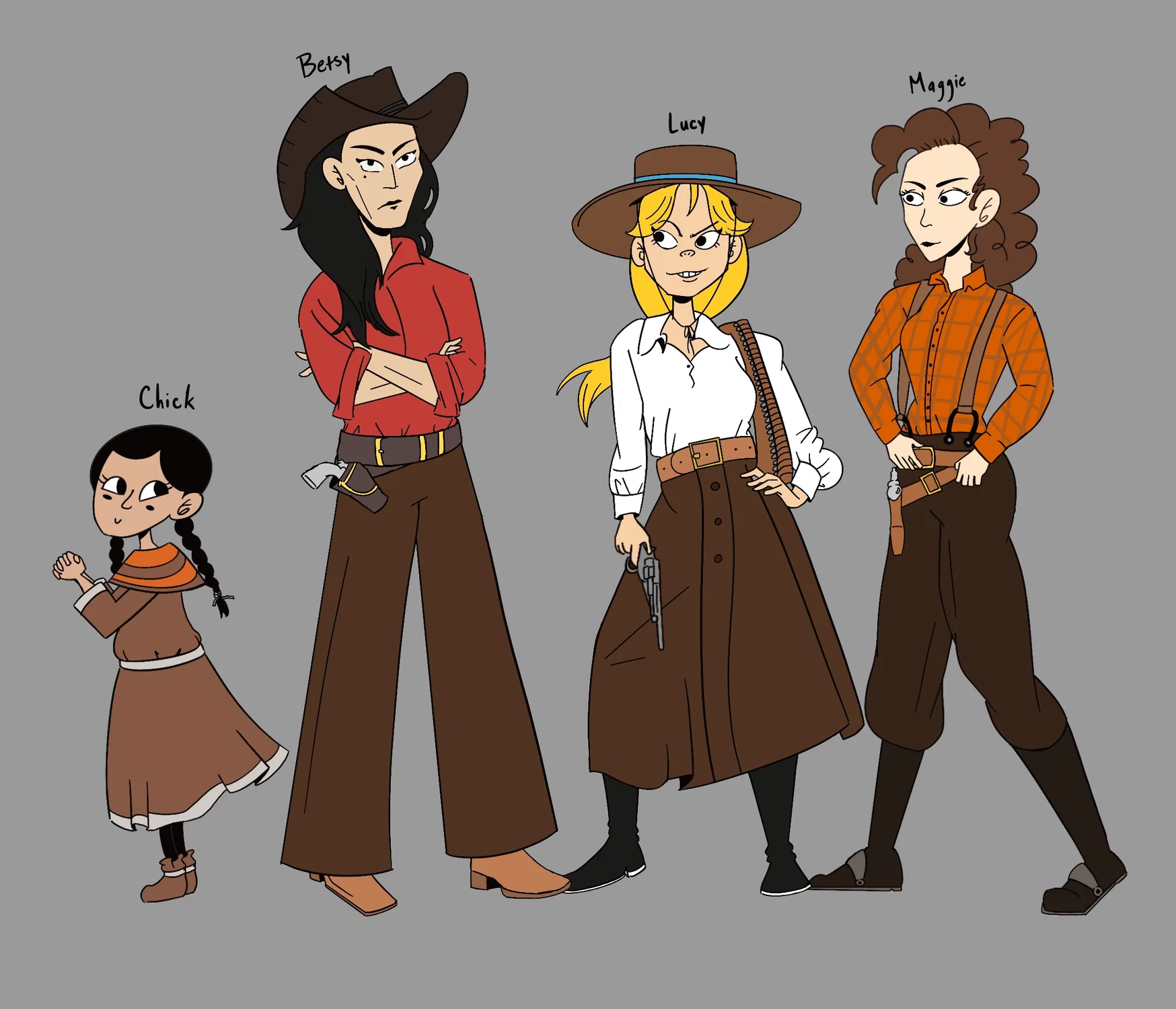 this is a character design for my Storyboard called The Showdown