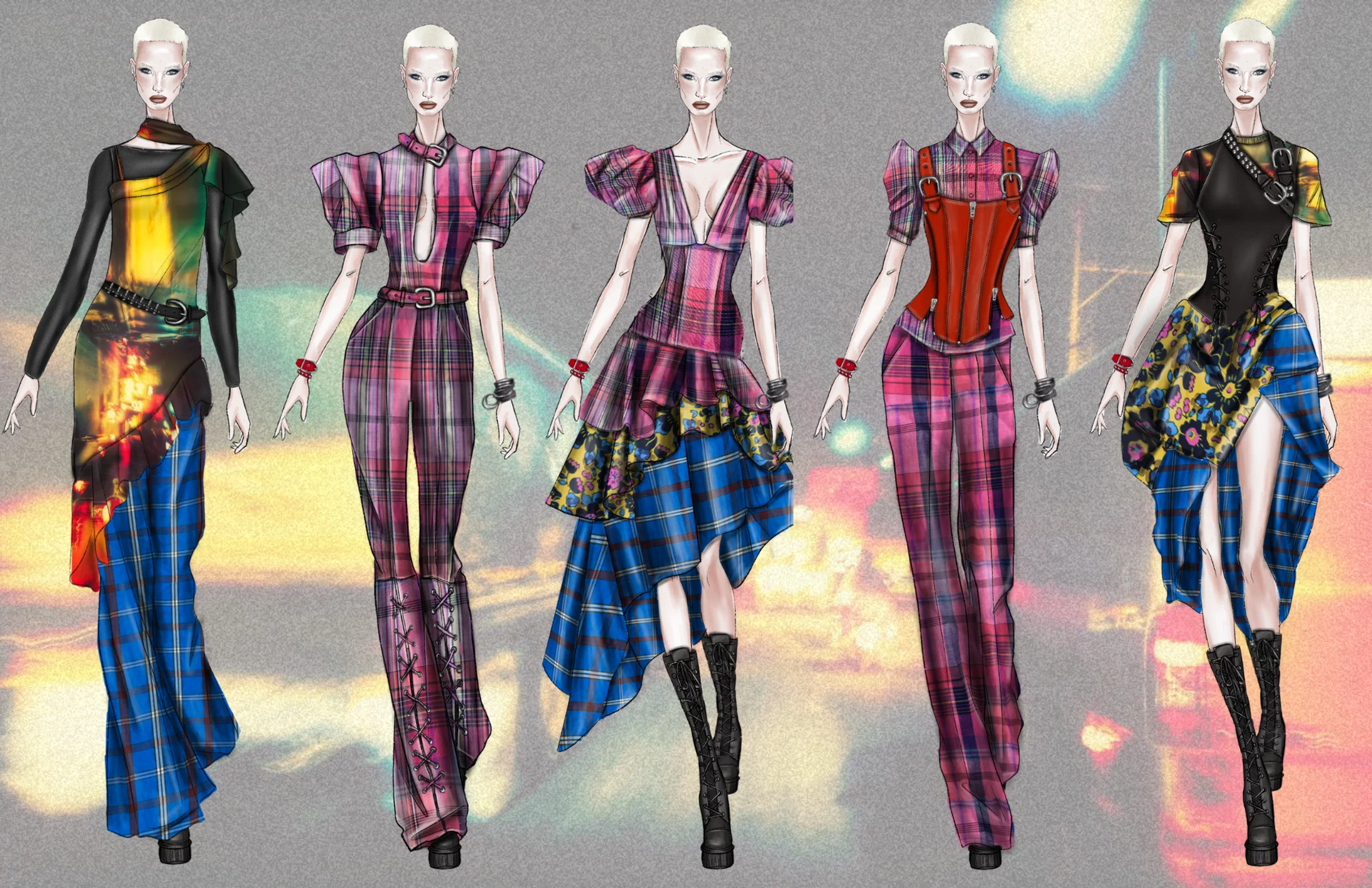 Lineup for punk inspired collection