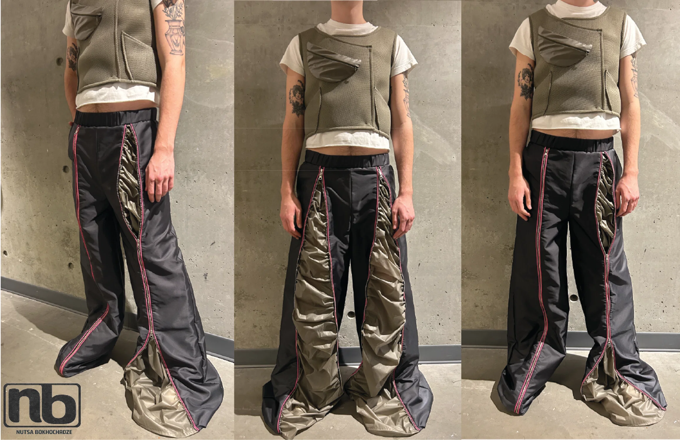 Garment construction. Pants and vest.