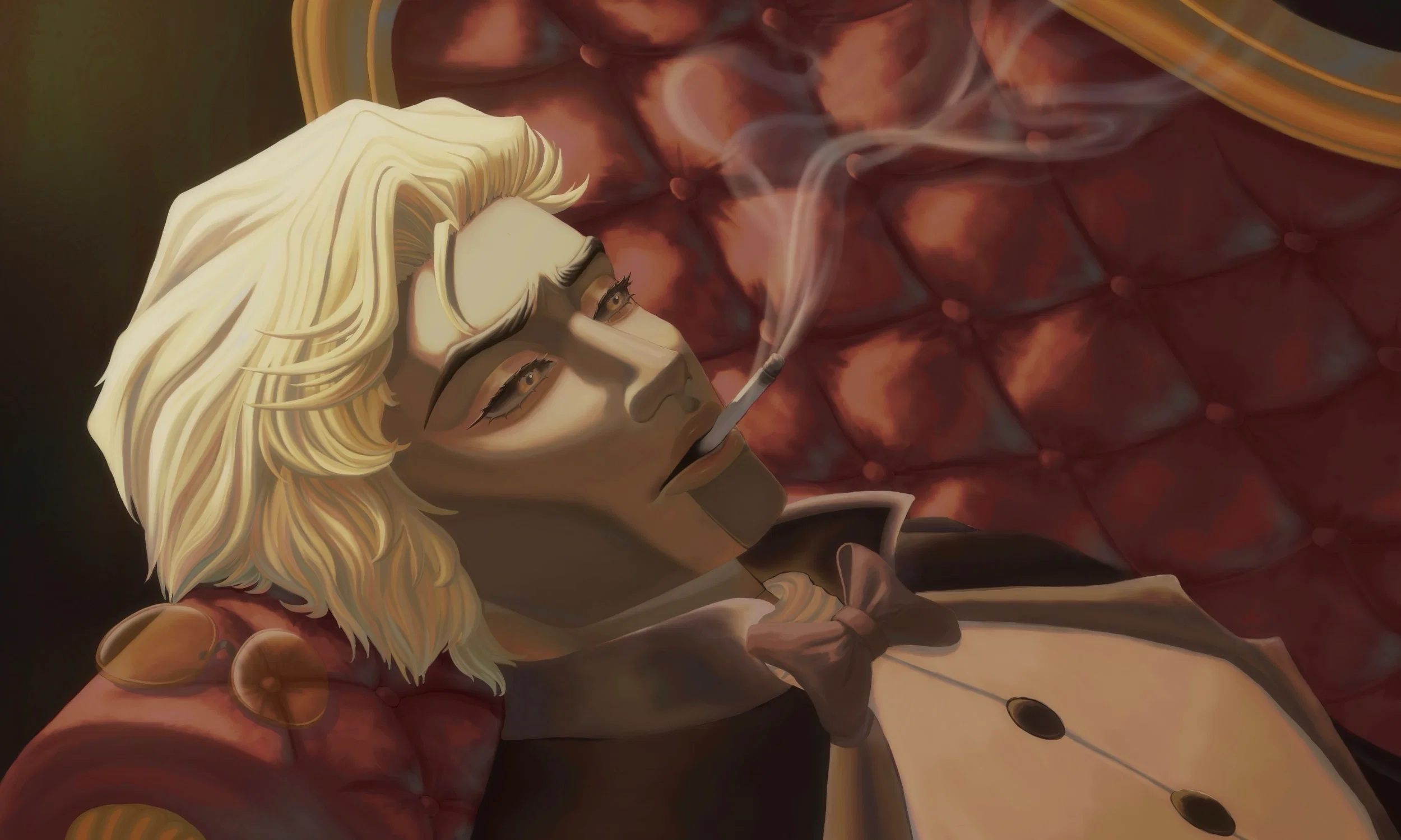 Visual Development character illustration of "Nathaniel" a character designed by Angelica Sanchez Luna