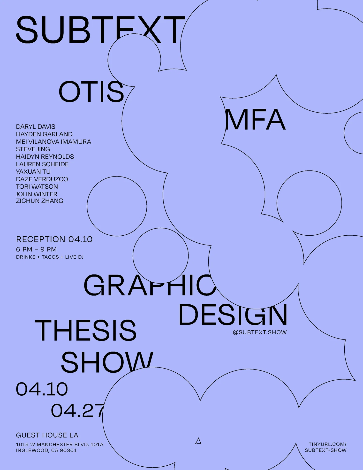 Subtext: 2026 MFA Graphic Design Thesis Exhibition