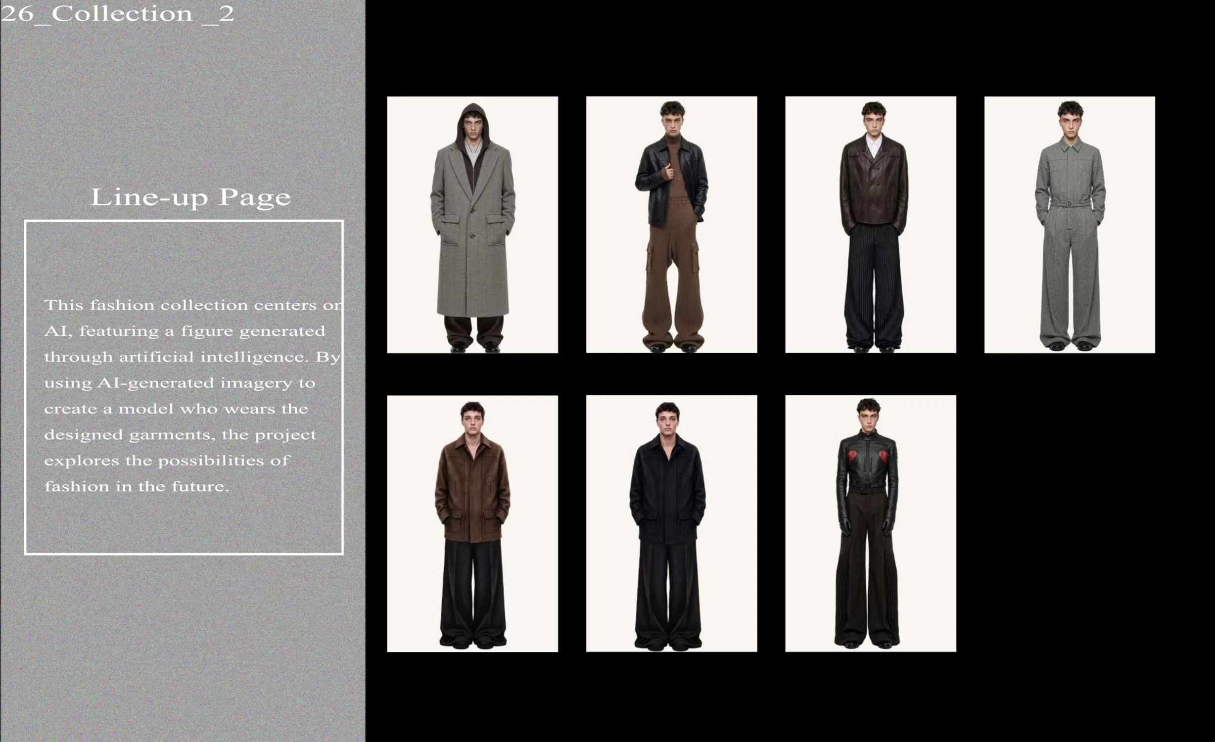 This is AI generated image to create models who wear the garments I designed.