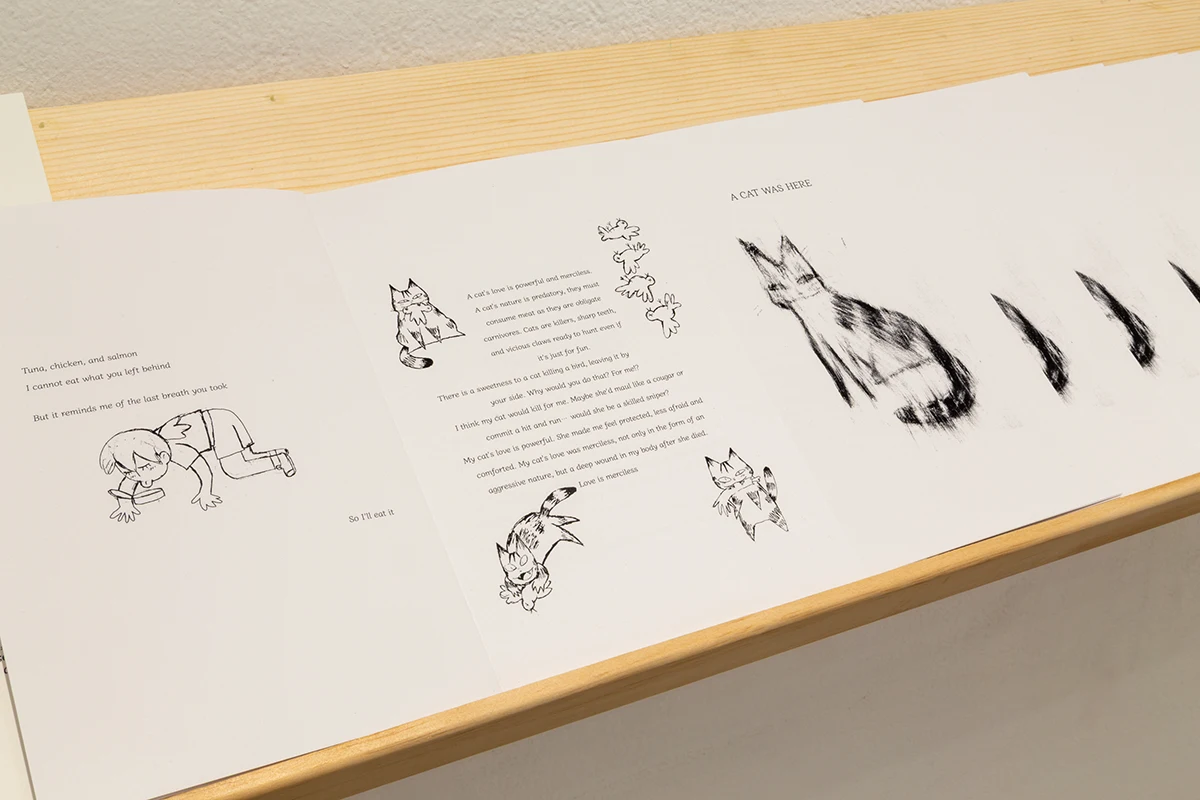 A CAT WAS HERE booklet