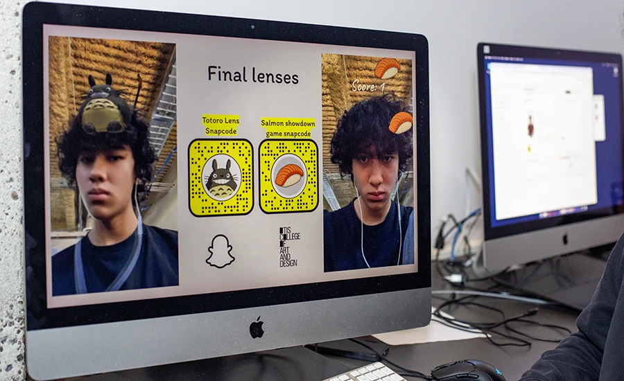 Example of student work for Snap Lens