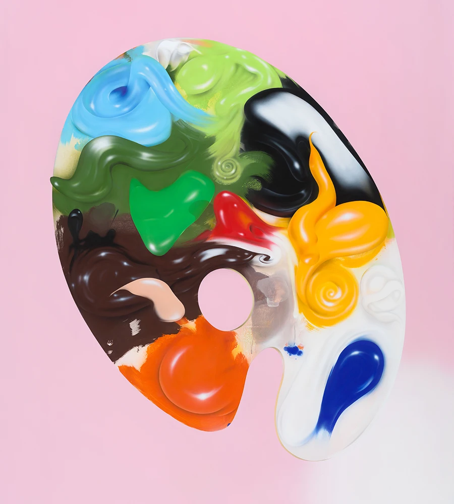 Work by Aaron Jupin: painting of a pain pallet