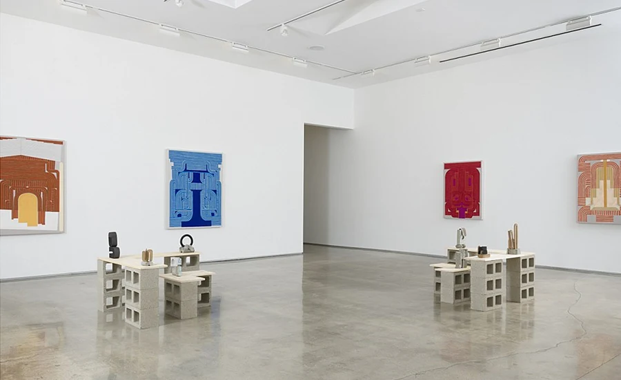 Aili Schmeltz Work Installation at Otis Gallery