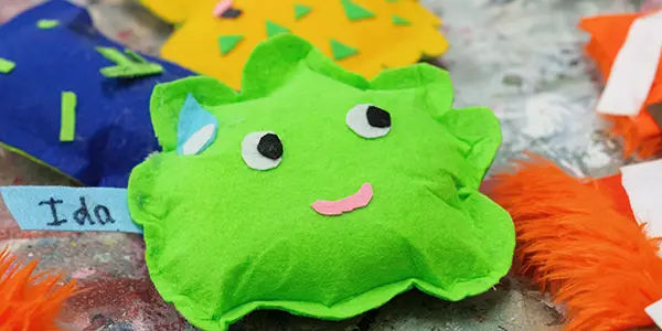 Creature made of felt