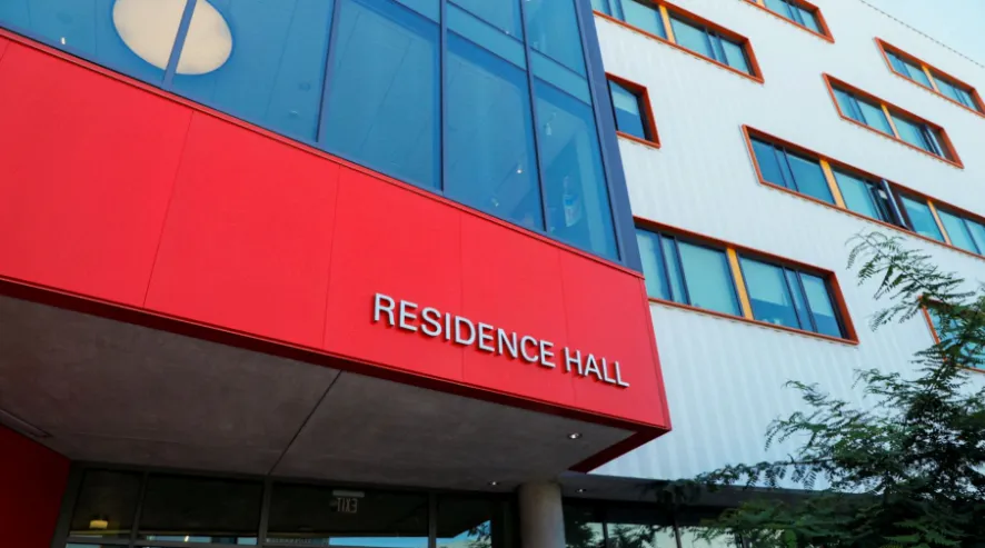 Residence Hall Entrance