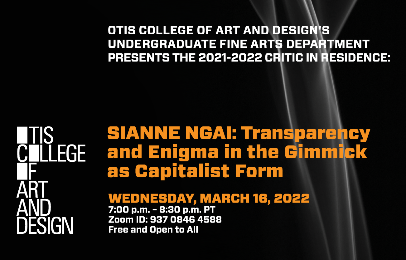 Critic in Residence Sianne Ngai