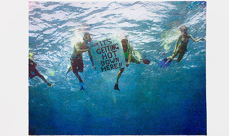 Main image: Andrea Bowers, Step it Up Activist, Sand Key Reef, Key West, Florida, Part of North America’s Only remaining Coral Barrier Reef, 2009 (Colored pencil on paper; 22 ¼ by 30 inches)