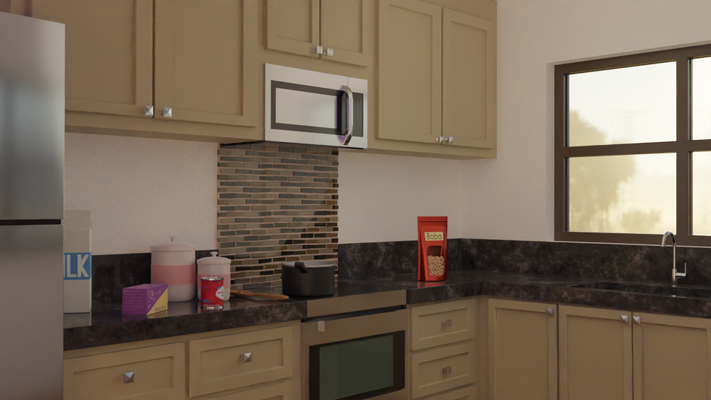 Erin Fong: 3D Modeling and Texturing of a Kitchen