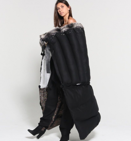 Puffer cape by Miller McCoy