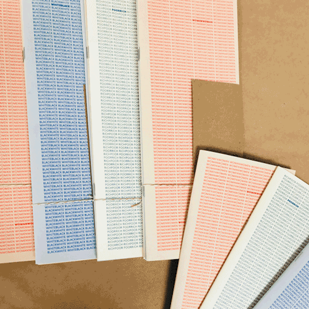 A set of risograph printed zines produced with poetic content about social issues like equality, discrimination & much more. An anthology of well-known poems with reference to racism, feminism and classism written by renowned writers.