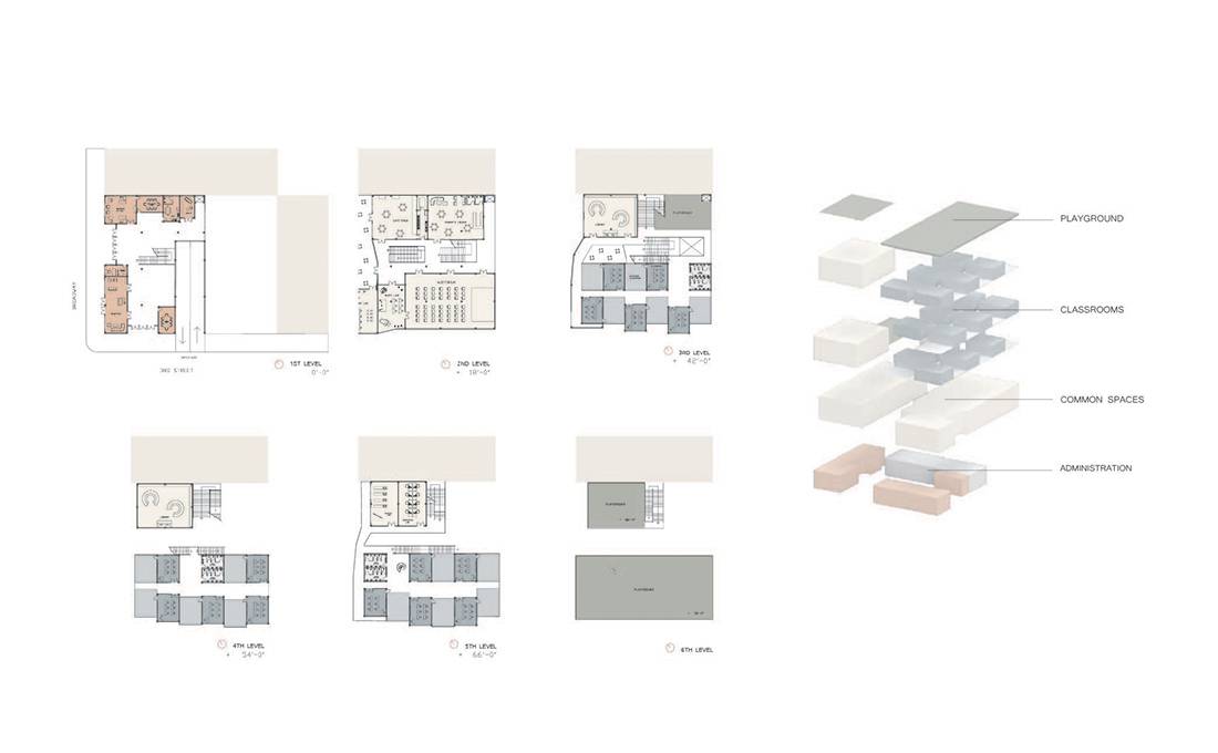 DTLA Elementary School - Floorplans and Diagram