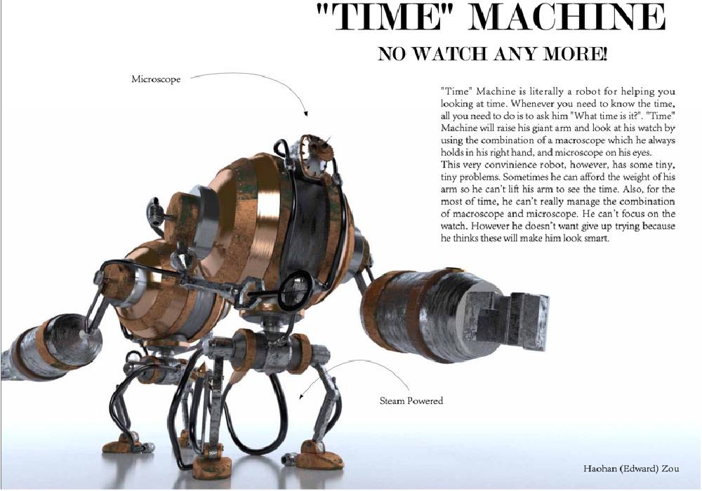 Time Machine Rhino 3D Model Project