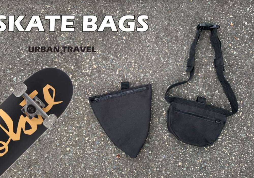  The Skate Bags are designed as a way of encouraging more people to adopt skateboarding as a mode of transportation by offering storage accessories that can be worn or attached to the skateboard itself. 