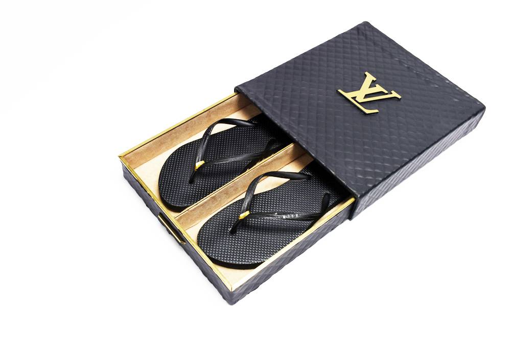  cheap flip-flops into an expensive luxury version