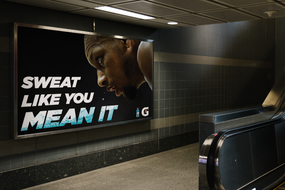gatorade advertisement billboard exercise nike adidas puma under armour energy drink