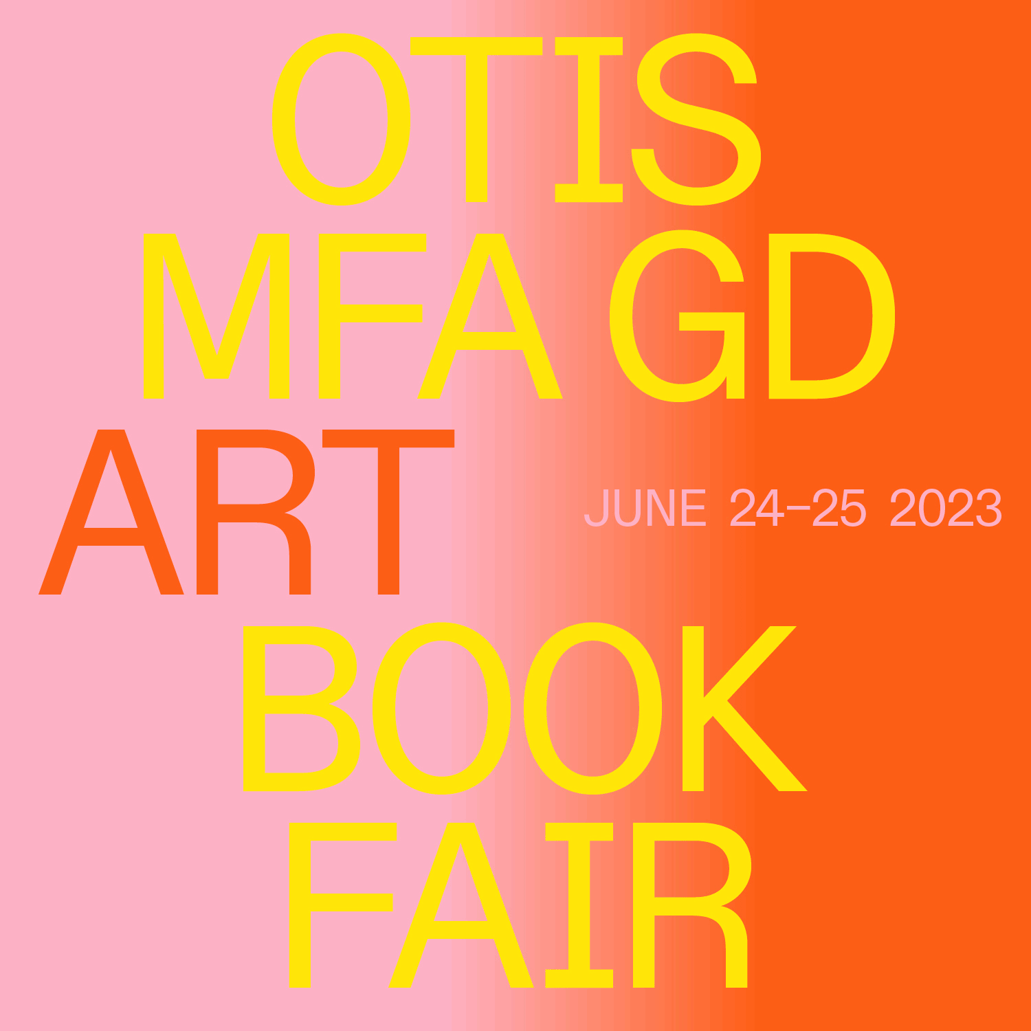 Otis College MFA Graphic Design Book Fair