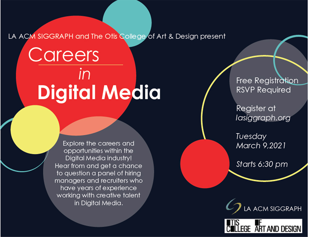 poster for Careers in Digital Media 2021
