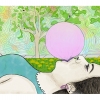 Editorial Illustration Op-ed Boredom Cool Girl Bubblegum Nature Peace 