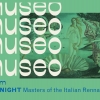 This is a motion piece for an art history channel titled MUSEO. The channel/network identity highlights different periods of art from classical to modern