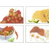 These illustrations are part of my Capstone Paper. The paper was supposed to describe my personal journey in exploring what food means to my family. The capstone was organized in chapters, and each chapter described a family member's favorite foods. This image shows four pieces.
