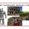 Beast Warriors Brunicus figure modeled in Zbrush