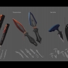 Weapon designs that Dawn uses to take down her enemies.