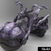 SkekCycle Vehicle sculpted and painted in Zbrush and rendered in Keyshot