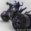 SkekCycle and Figure - Sculpted and painted in Zbrush and rendered in Keyshot