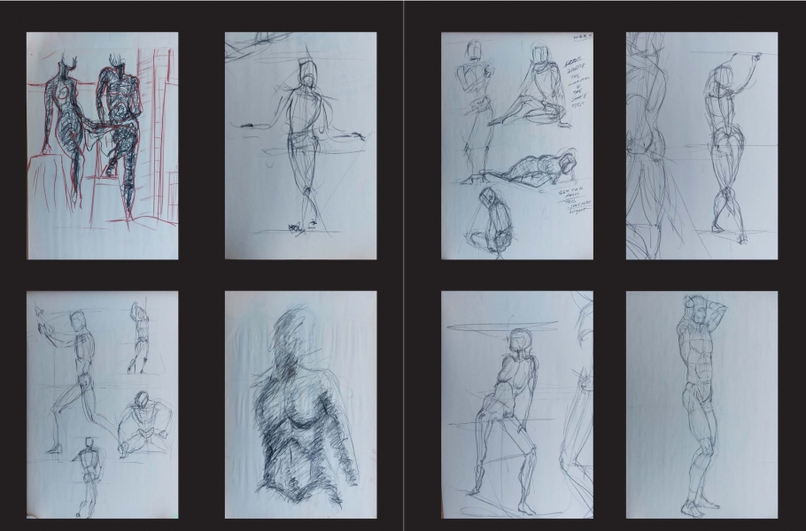 Sketches for Life Drawing class