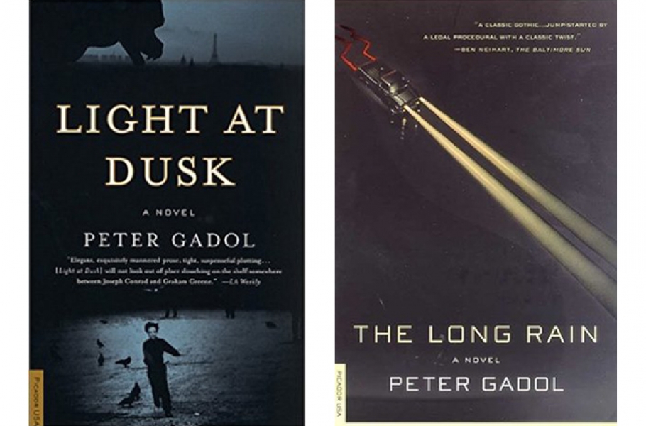 book covers of Light at Dusk and the Long Rain by Peter Gadol