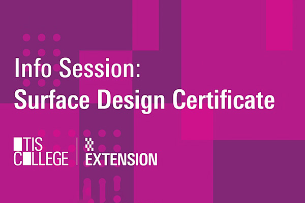 Surface Design Certificate Info Session